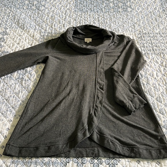 Blondie Apparel - Cross Front Dark Grey Sweater - Size M - Picture 1 of 5